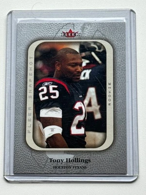 2003 Fleer Snapshot Rookie /500 Tony Hollings #116 Rookie RC - Image 1 of 4