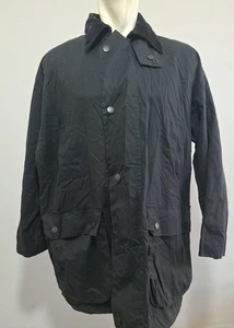 Chaqueta encerada vintage Mc Orvis estilo Barbour gris oscuro exterior talla L/XL - Imagen 1 de 16