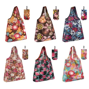 Reusable Grocery Bags Foldable Groceries Shopping Bags Foldable Cute Tote Bag... - Foto 1 di 7