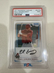 2011 Bowman Chrome PAUL GOLDSCHMIDT 1st Bowman Prospects #BCP99 NY Yankees PSA 9 - Picture 1 of 2