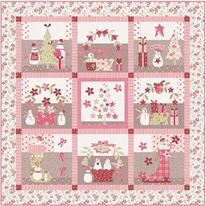 Dulce Kit de Edredón de Navidad 56" x 56" con Moda Una Tela de Navidad Muy Dulce - Imagen 1 de 2