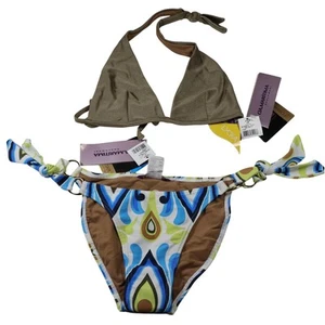 Set bikini CIA Maritima Halter cravatta fondo laterale costume da bagno beachwear medio - Foto 1 di 6