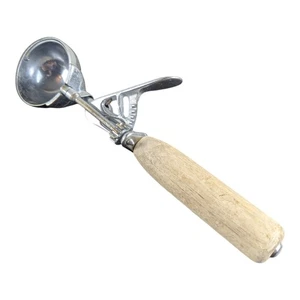 Cuchara de helado vintage Hamilton Beach talla 20 mango de madera 1961655 - Imagen 1 de 7