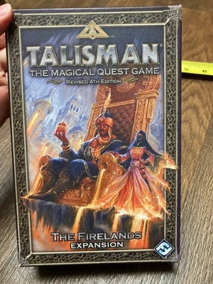Talisman Revised 4th Ed Game THE FIRELANDS Expansion FFG - 100% Complete w Box! - Image 1 of 3