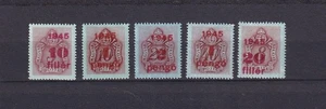 SA22a Hungary 1945 Postage Due, red overprint mint stamps - Picture 1 of 1