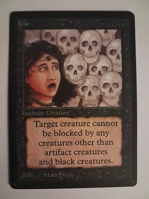Fear MP Beta MTG Magic the Gathering - Image 1 of 4
