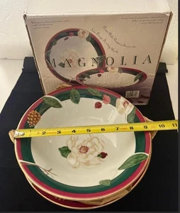 2 Tienshan Magnolia Fine China Vegetable Serving Bowls 9" MIB - Picture 1 of 2