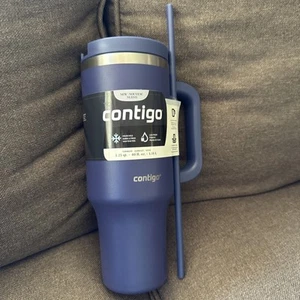 40 oz Indigo Leak Proof Tumbler Double Wall Stainless Steel Insulated Cup - Picture 1 of 3