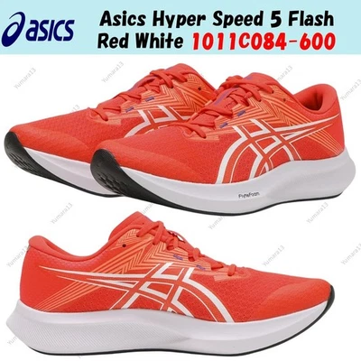 Asics Hyper Speed 5 Flash Rojo Blanco 1011C084-600 Hombres Talla - Imagen 1 de 4