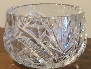 Amerikanisches Brillant ABP geschliffenes Glas Kristall Schale Stiftrad 3,25" Höhe 1,8 Pfund - Bild 1 von 12