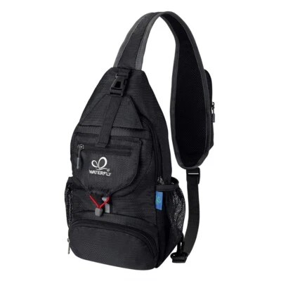 WATERFLY Chest Bag Crossbody Sling Pack Packable Cycling Backpack for Hiking - Image 1 of 4