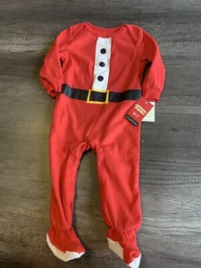 CuddlDuds Jammies For Your Families Santa Claus One Piece Baby's 12M - Picture 1 of 5