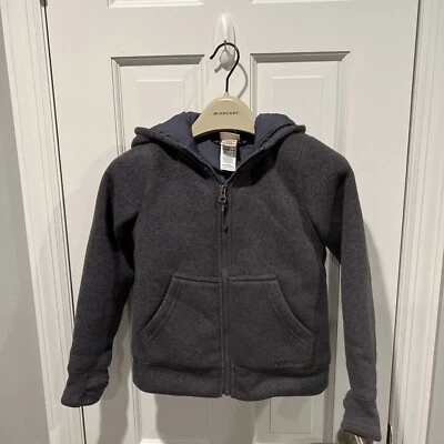 LL Bean Insulated Hooded Jacket - Gray Boys Size 5-6 - Image 1 of 3