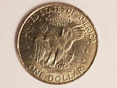 1971 $1 Ike Dollar Coin Partial Collar Strike Circulated Condition Philadelphia - Image 1 of 4