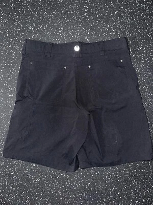 Volcom Mens Sz 33 Navy Black Casual Shorts Cotton Blend Relaxed Everyday - Image 1 of 3