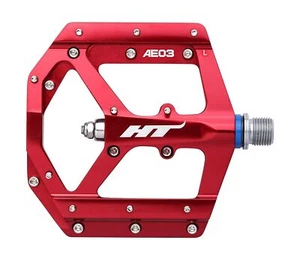 HT Components Red AE03 Evo Bike Pedals Pair 9/16" - Picture 1 of 2