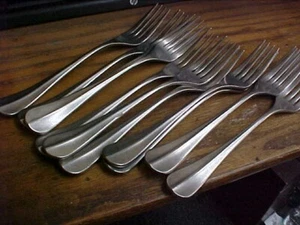 Robert Welch Edelstahl BAGUETTE VINTAGE 8 1/8" Tafelgabeln (12er Set) - Bild 1 von 3