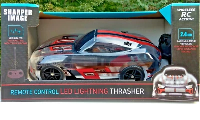 Sharper Image Remote Control Car LED Lightning Thrasher Wireless 2018 New, Box - Image 1 of 4
