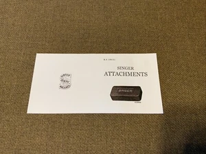 SINGER Black Godzilla Attachment Box Insert Manual, Remastered, Nice - Picture 1 of 5