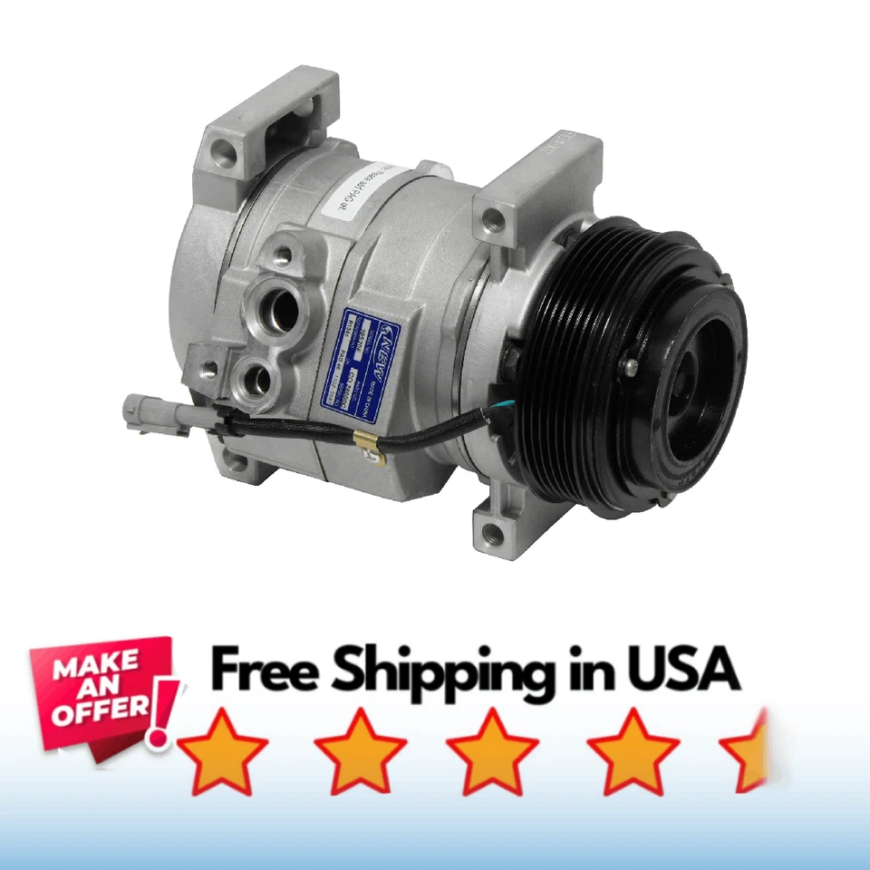Compressor A/C Fit GMC Sierra 1500 2003-2007, GMC Sierra 3500 HD 2007-2010 - Image 1 of 1