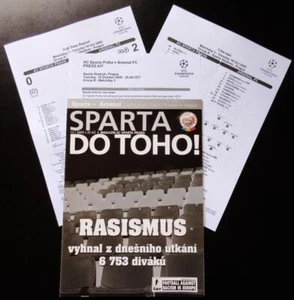 AC Sparta Praha V Arsenal FC MINT Prog + Pack UEFA Champions League 18-10-2005 - Picture 1 of 3