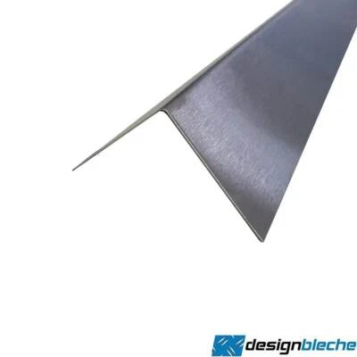 DESIGNBLECHE Edelstahl Profil 1,5mm Abdeckleiste Winkel L Profil V2A Metall Leisten gekantet