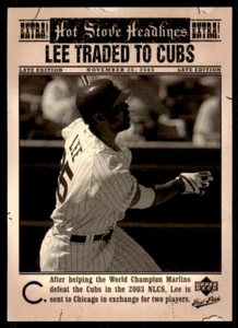 2006 Upper Deck First Pitch Hot Stove Headlines Carlos Lee Chicago Cubs #HS-5 - Picture 1 of 2