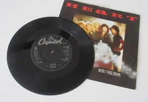 Heart-Never / These Dreams 7" vinyl Single UK 1988 Capitol CL 482 - Picture 1 of 8