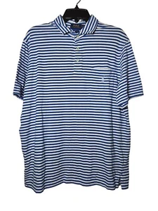 Polo Ralph Lauren Azul Calce Clásico Rayas Manga Corta Polo Talla Grande Preppy - Imagen 1 de 10