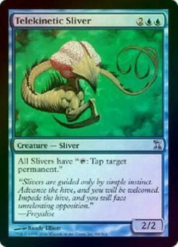 Magic The Gathering: FOIL TELEKINETIC SLIVER, Time Spiral UnCommon-NM - Image 1 of 1