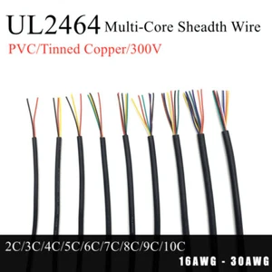 16-30AWG Steuerleitung Datenleitung PVC Kabel Signalkabel Stromkabel 2-10 adrig - Bild 1 von 12