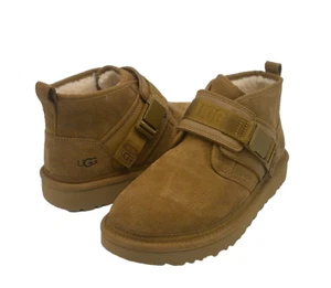 UGG NEUMEL SNAPBACK MEN BOOTS CHSETNUT SUEDE US 9 /UK 8 /EU 42 /JP 27 - Picture 1 of 6