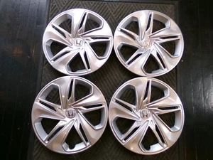 Factory Honda Civic Hubcaps Wheel Covers 19 2020 2021 16" Set of 4 #55103 Silver - Picture 1 of 4