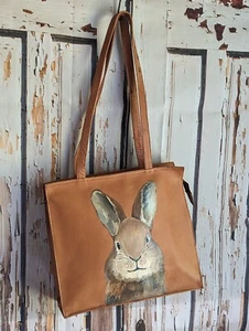 Ledonne Leather Rabbit Tote Pre Owned - Picture 1 of 20
