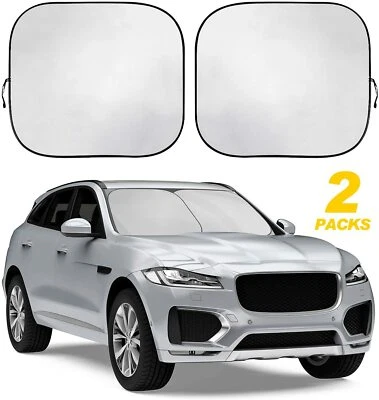 2 PIEZAS Parabrisas Coche Accesorios Parasol Bloque UV Cubierta Visera Foto 1 de 4