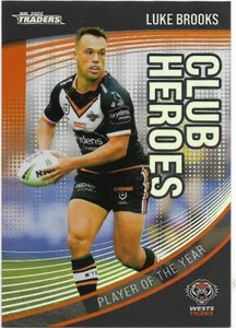 2022 Nrl Traders Club Heroes (CH31) Luke BROOKS Wests Tigers - Picture 1 of 1