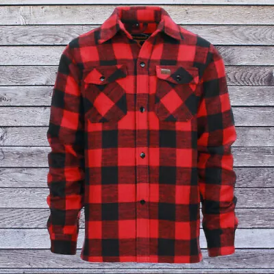 "Longhorn" Logger Overshirt (Red) - Image 1 of 4