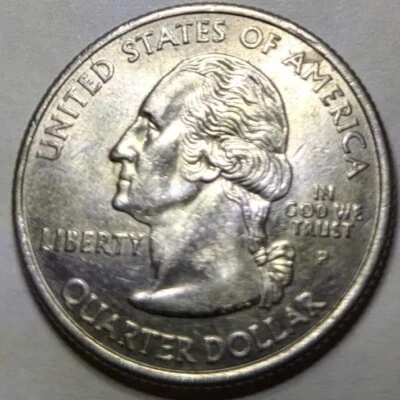 2004p Iowa Quarter With Die Chip Error - Image 1 of 3