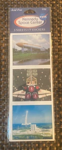 Vintage Kennedy Space Center Stickers....3 Sheets/9 Stickers....SEALED! - Picture 1 of 2