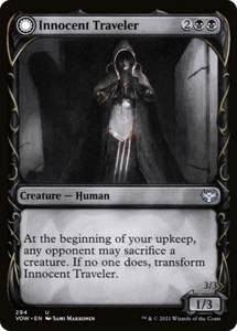 INNOCENT TRAVELER ( SC ) X 4 N/M INNISTRAD CRIMSON VOW MAGIC THE GATHERING - Picture 1 of 2