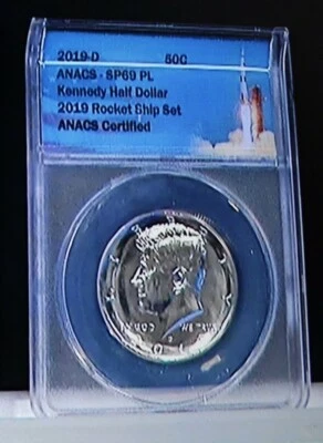 2019-D Kennedy Half Dollar ANACS SP69 PL from Rocketship Set  - Image 1 of 3