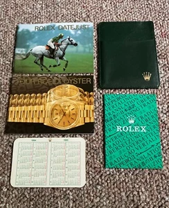 Autentico Rolex Factory 1994 set completo libretti, carte e porta carte per 1994 UOMO DJ - Foto 1 di 8