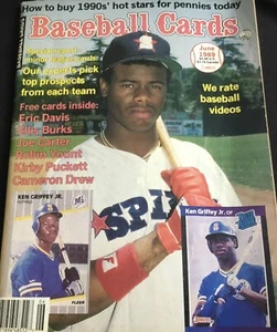 1989 BASEBALL CARDS MAGAZINE KEN GRIFFEY   REPLI-CARDS YOUNT, PUCKETT Attached - Picture 1 of 11