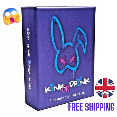 New - Kink or Drink Couples Card Game Spicy, Kinky & Naughty Date Night Game 18+ - Image 1 of 4