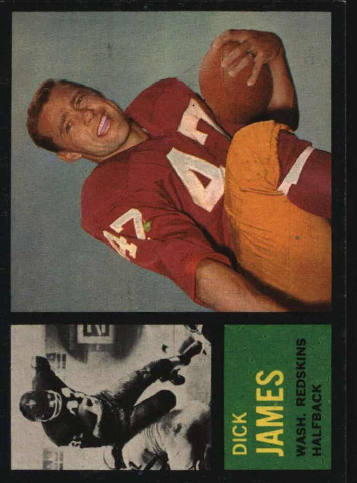 1962 Topps #165 Dick James EX+ Redskins 572224 - Image 1 of 2
