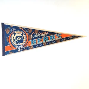 Chicago Bears VTG Felt Pennant 75th Anniversary 1920-1994 Collectable Wincraft 3 - Picture 1 of 11