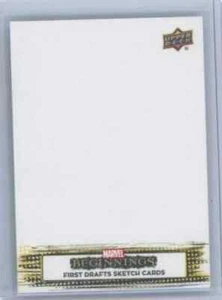 Tarjeta de boceto de artista Marvel 2021 Upper Deck Beginnings en blanco 1/1 C5 - Imagen 1 de 2