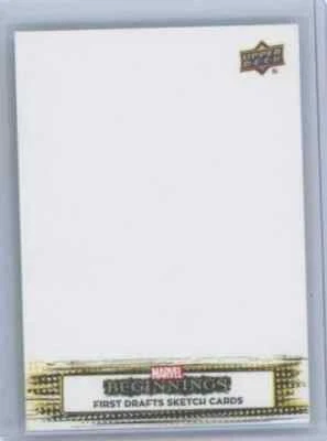 Marvel 2021 Upper Deck Beginnings Artist Sketch Card Blank 1/1 C5 - Image 1 of 2