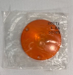 Grote 90023 Amber 4" Round Stop Tail Turn Replacement Lens – NOS - Foto 1 di 2