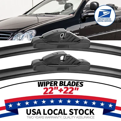 Juego de escobillas limpiaparabrisas de 22""/22"" OEM para Mercedes Benz CLK350 2006-2009 Foto 1 de 4